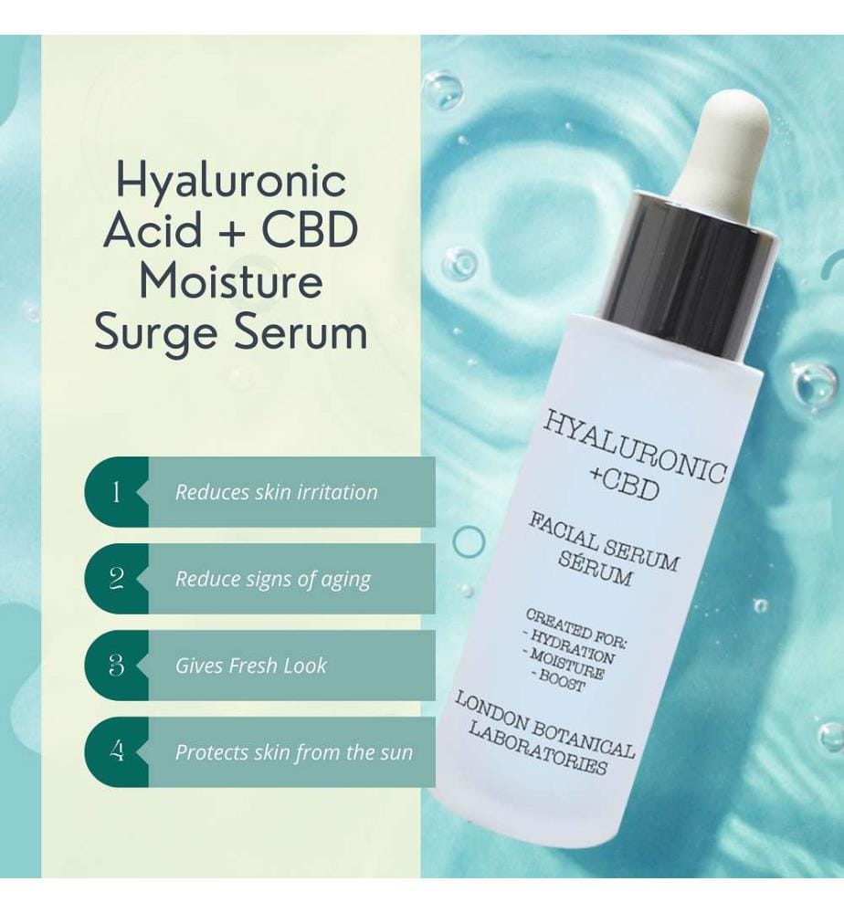 Hyaluronsäure + CBD Moisture Surge Serum - 30 ml