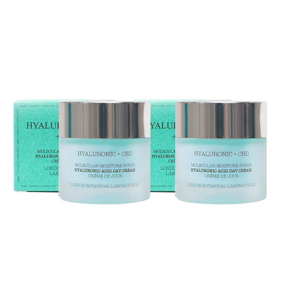 Acido ialuronico + CBD Crema giorno all'acido ialuronico Molecular Moisture Surge - 2 x 50 ml
