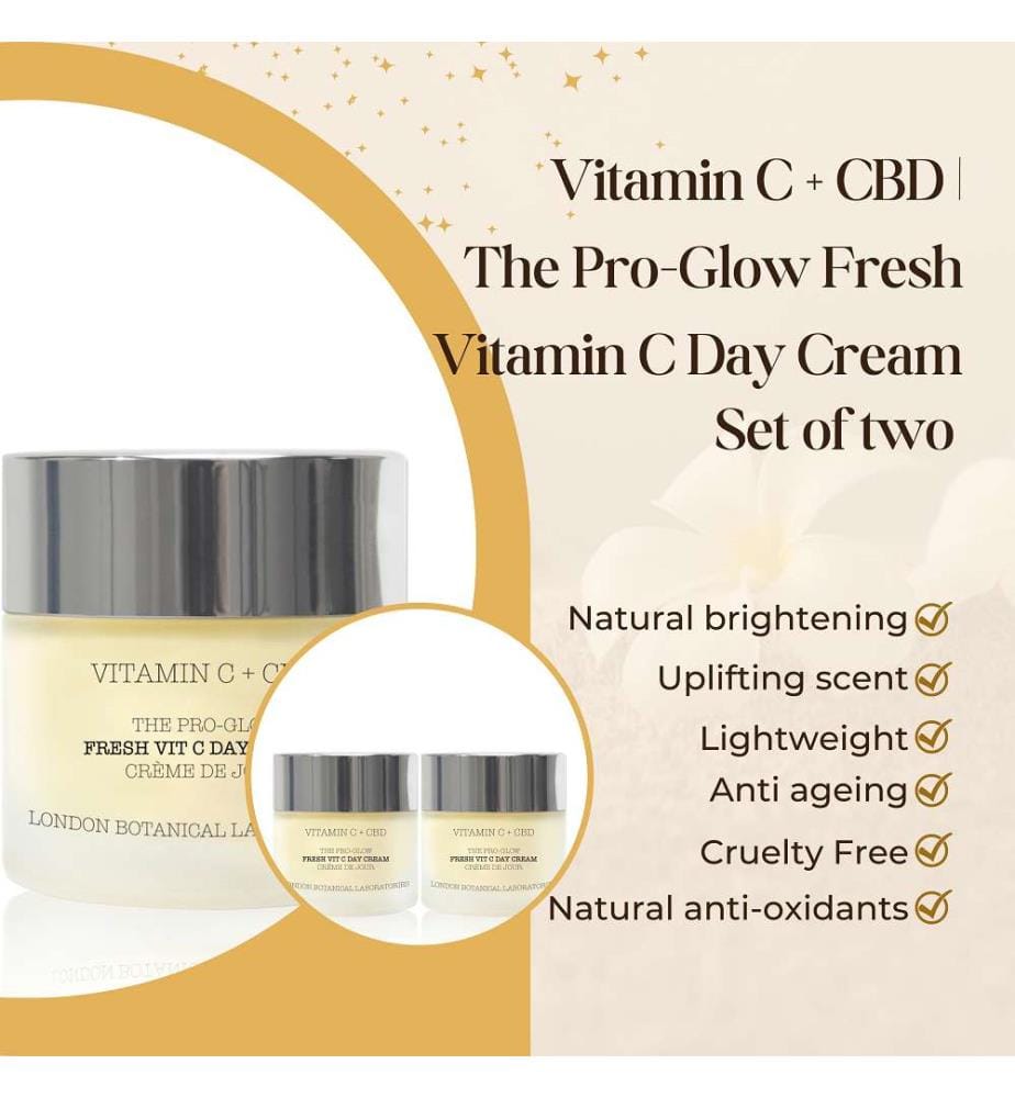 Vitamin C & CBD | The Pro-Glow Fresh Vit C Day Cream - 2 x 50 ml