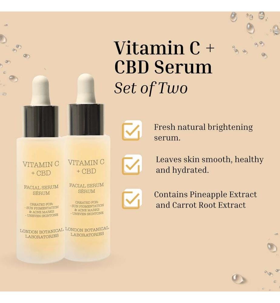 Vitamin C & CBD Serum - 2 x 30 ml
