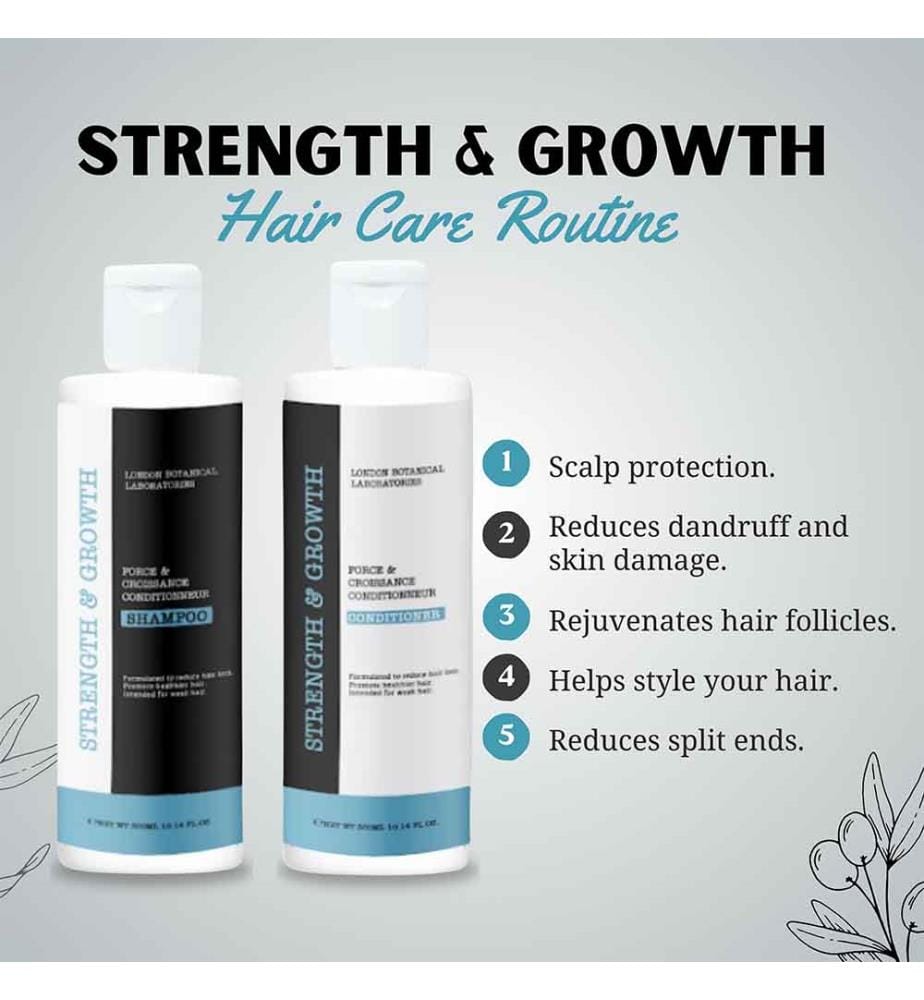 Stärke und Wachstum Shampoo + Stärke und Wachstum Spülung - 2 x 300 ml