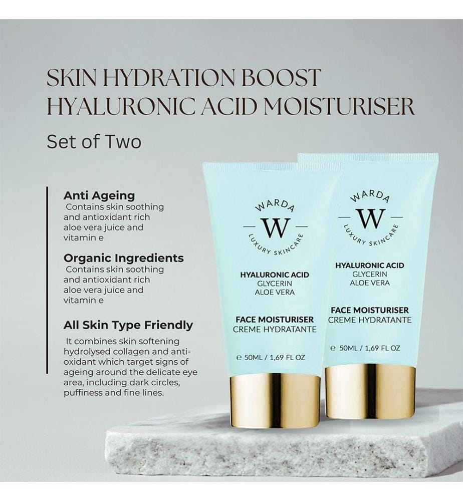 2 x Skin Hydration Boost Hyaluronsäure-Feuchtigkeitscreme 50 ml