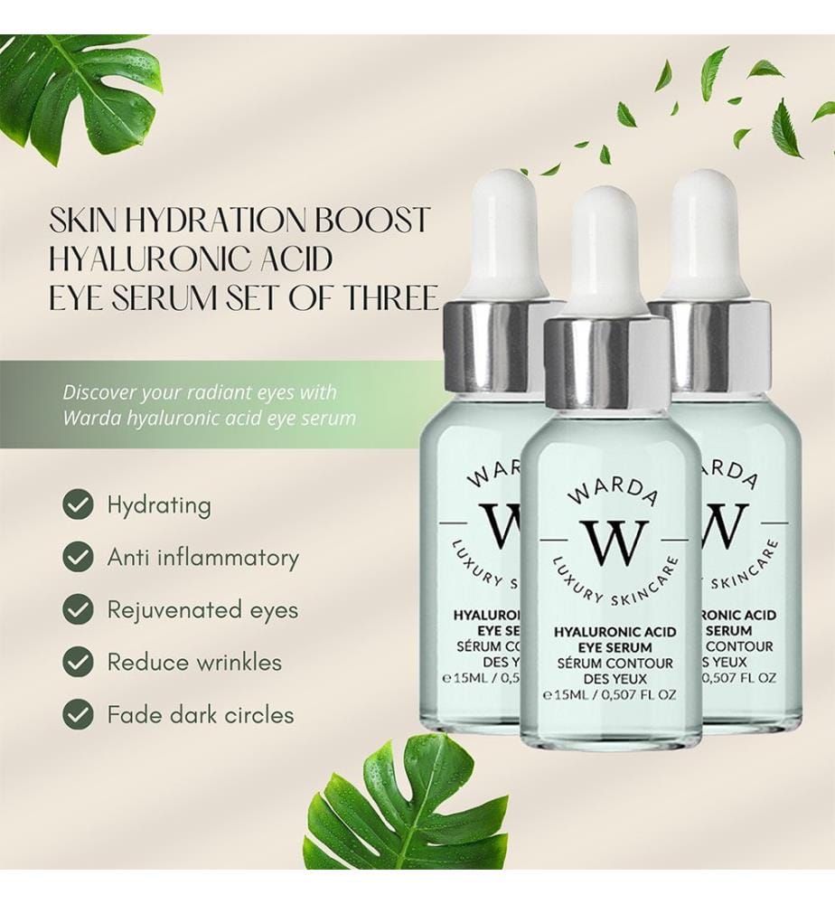 3 x Skin Hydration Boost Hyaluronsäure-Augenserum 15 ml