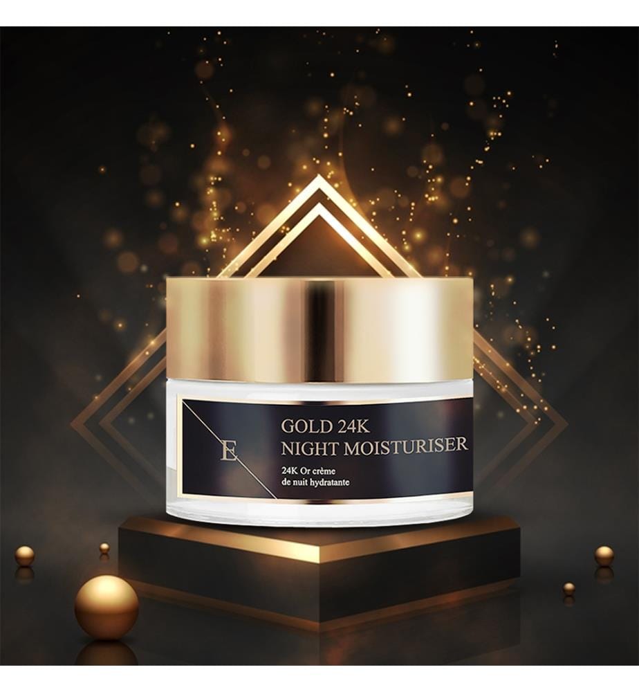 Anti-Falten-Nachtfeuchtigkeitspflege 24k Gold 50 ml