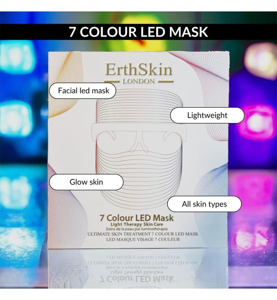 LED-Maske mit 7 Farben - Weiss