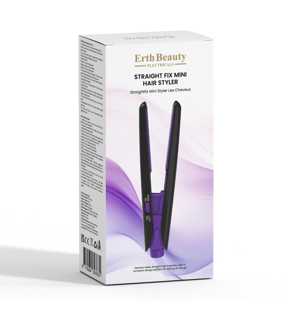 Straight Fix Mini Hair Styler Schwarz