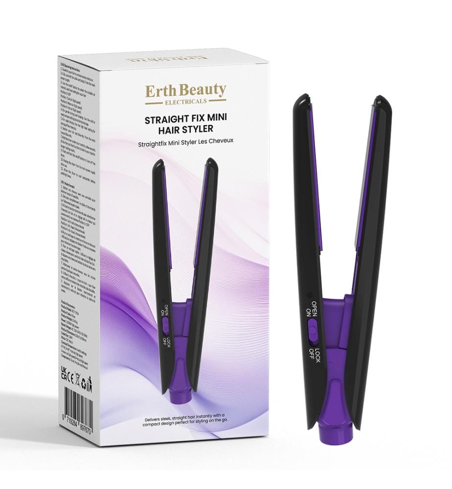 Straight Fix Mini Hair Styler Schwarz