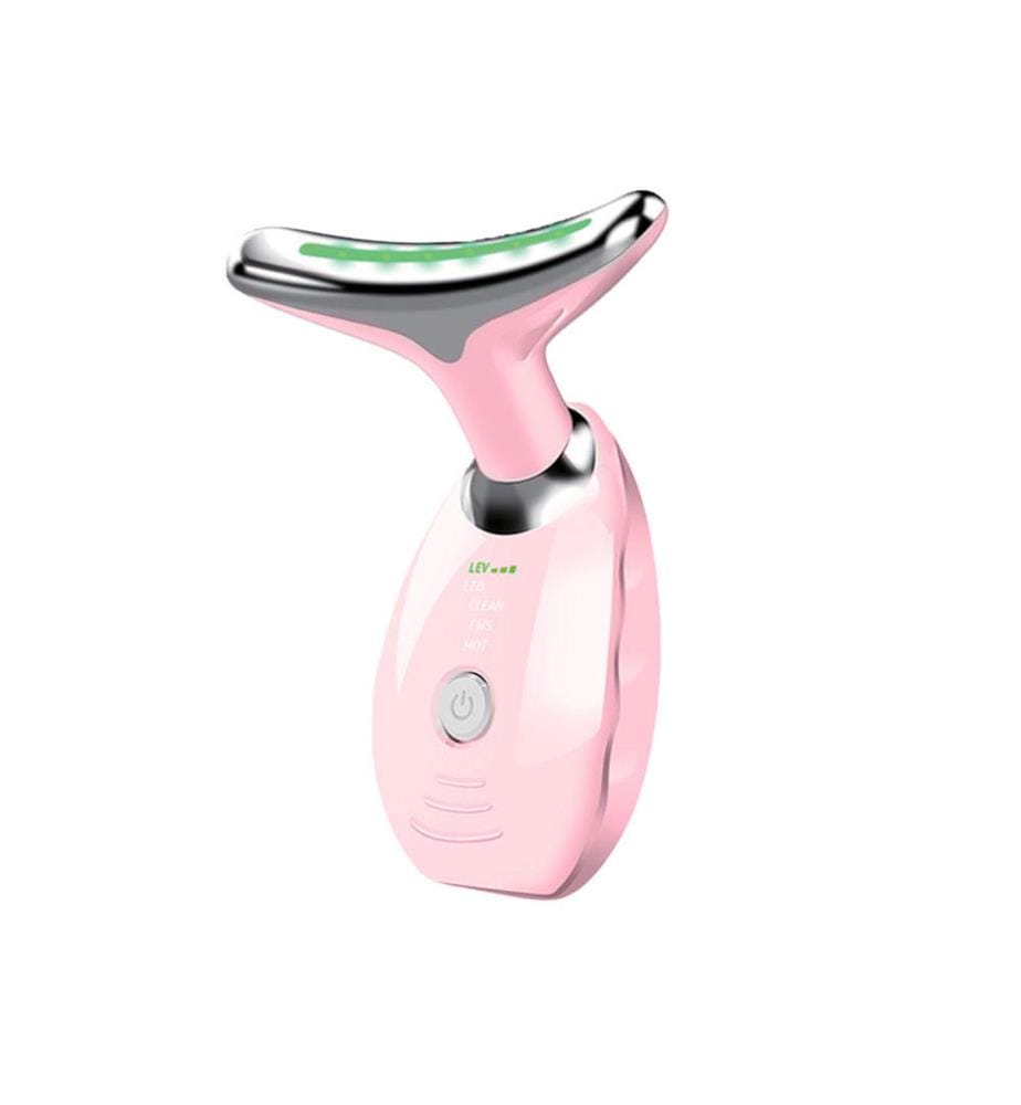 Anti-Aging-Massagegerät für Gesicht und Hals, rosa