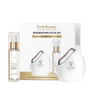 Regenerierendes Gesichtspflege-Set (Advanced Led Youth Glow Ems Sculptor + HA Serum 60ml)