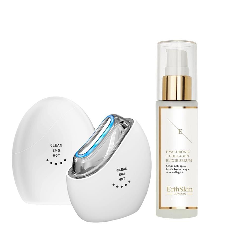 Regenerierendes Gesichtspflege-Set (Advanced Led Youth Glow Ems Sculptor + HA Serum 60ml)