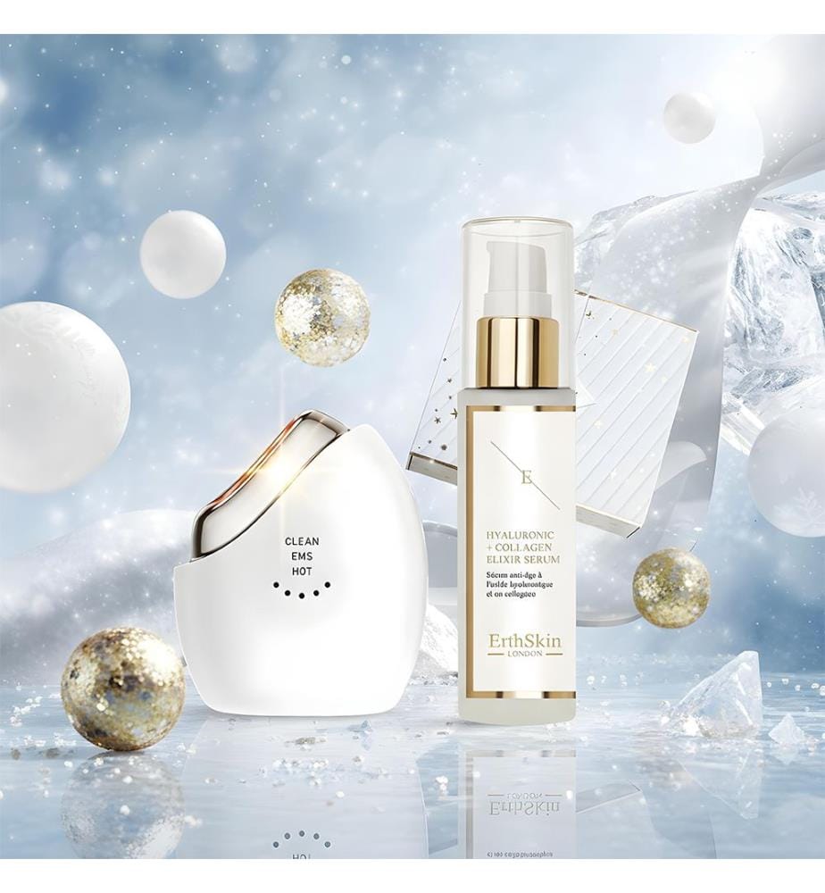 Regenerierendes Gesichtspflege-Set (Advanced Led Youth Glow Ems Sculptor + HA Serum 60ml)