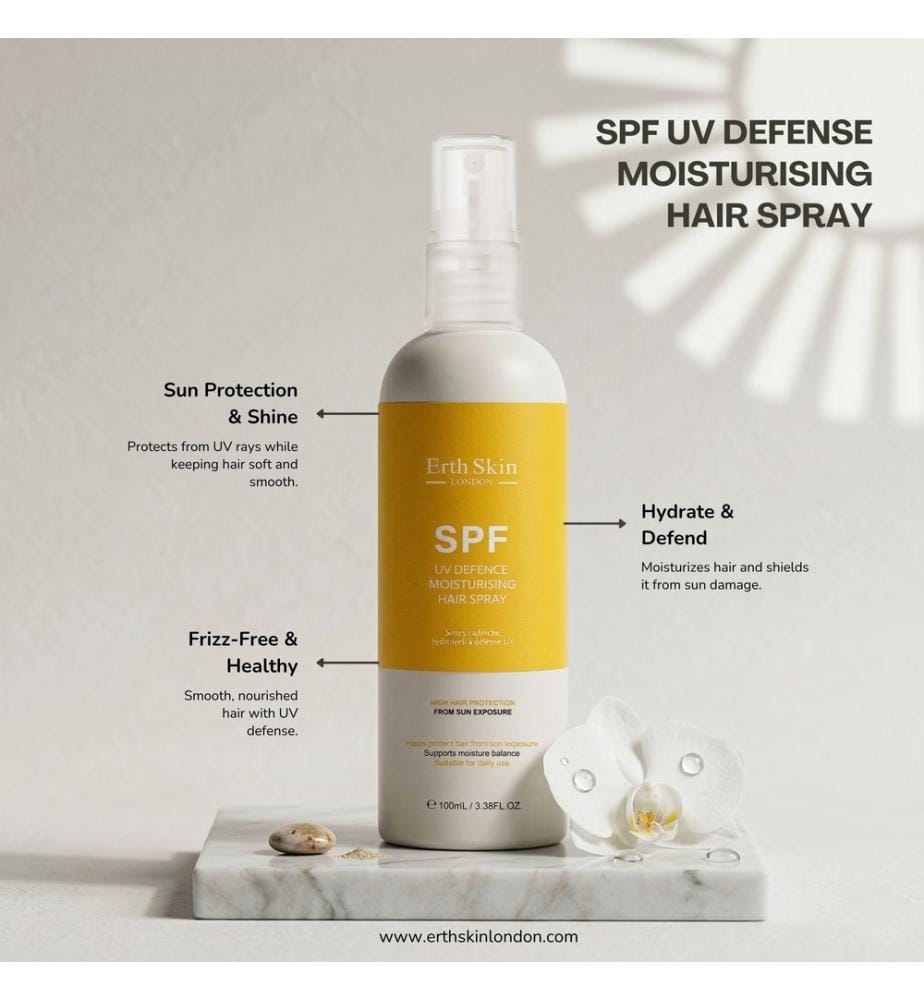 Spray per capelli idratante con difesa dai raggi UV Spf