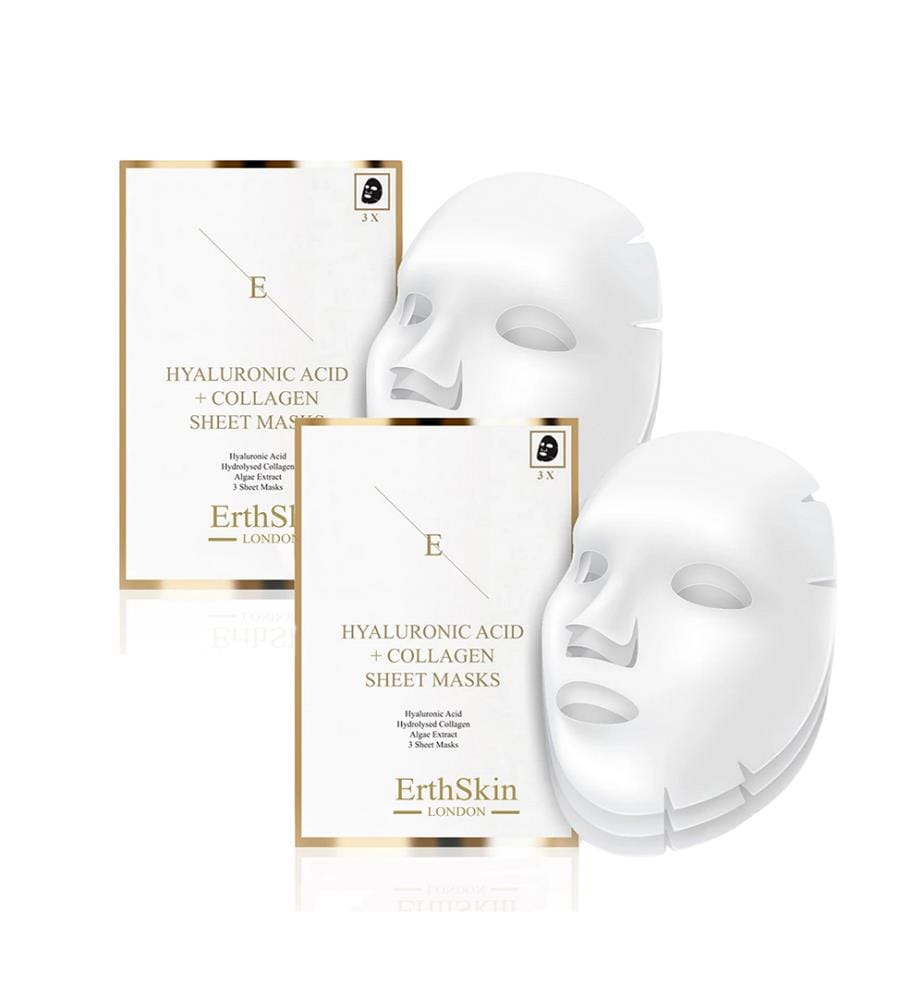 2er-Set Maske mit Hyaluronsäure und Kollagen 3 Blätter