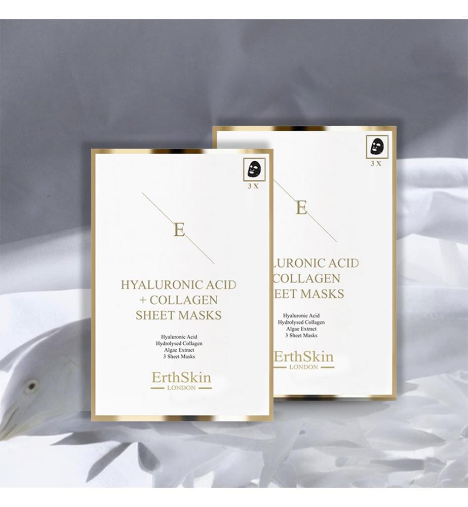 2er-Set Maske mit Hyaluronsäure und Kollagen 3 Blätter