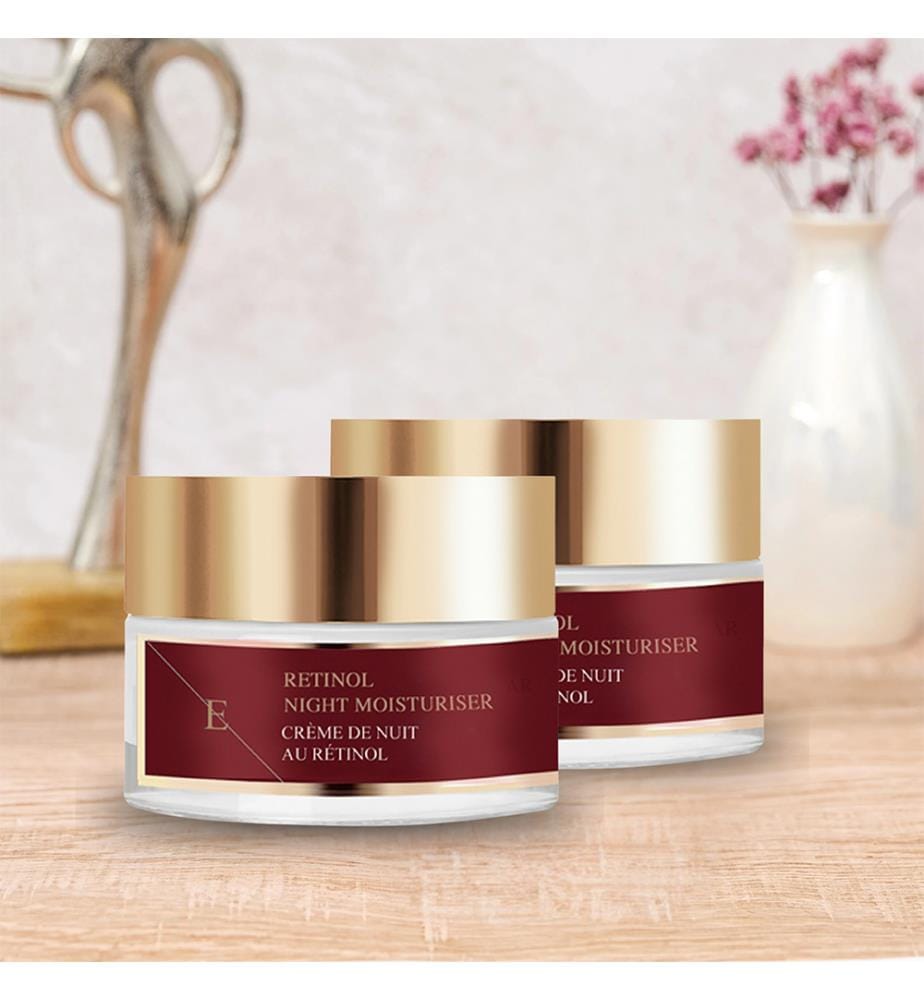 2er-Set Feuchtigkeitscreme für die Nacht mit Retinol 50 ml