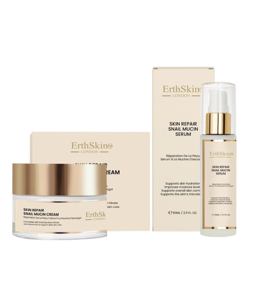 Crema riparatrice alla Mucina di Lumaca 50ml + Siero riparatore alla Mucina di Lumaca 60ml