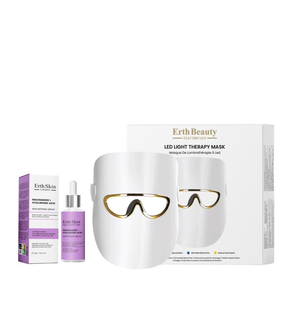 LED-Lichttherapie-Maske – 3 Farbmodi: Weiss + Niacinamid + verfeinerndes Hyaluronsäure-Serum 30 ml","detected_source_language":"FR