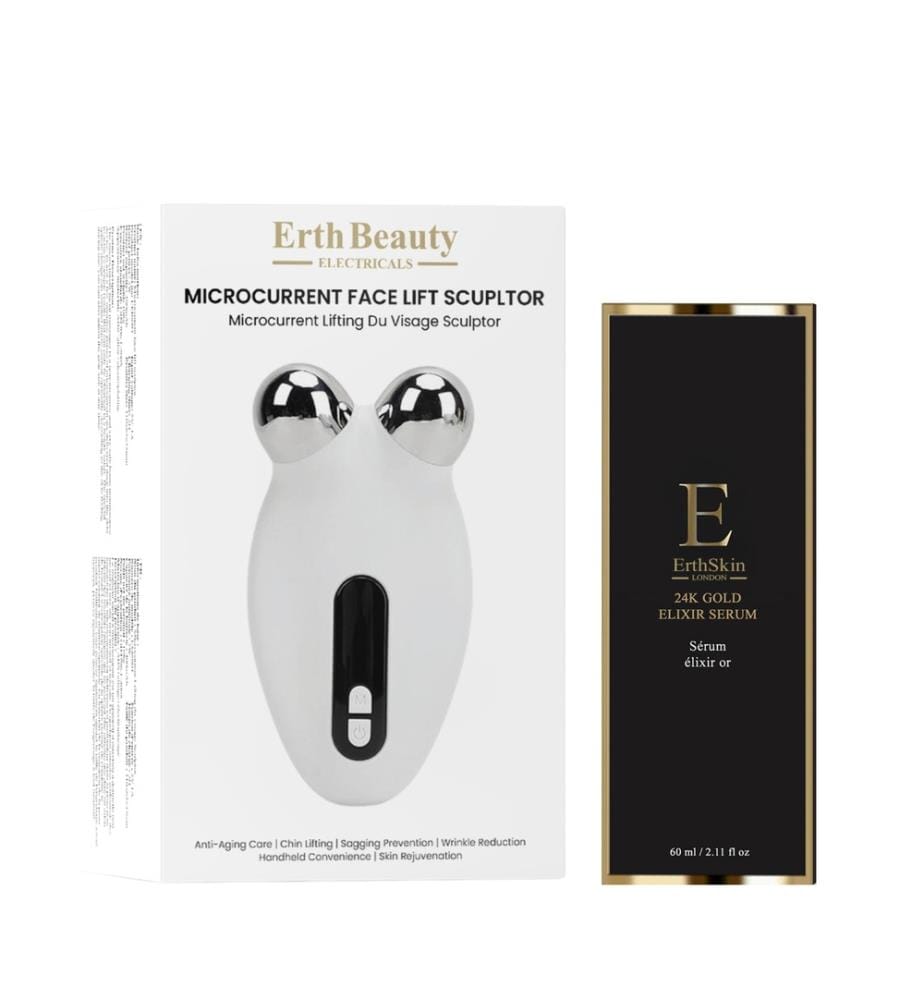 Gerät für ein Gesichts-Lifting mit Mikroströmen + Anti-Falten-Serum „Élixir“ mit 24-karätigem Gold, 60 ml","detected_source_language":"FR