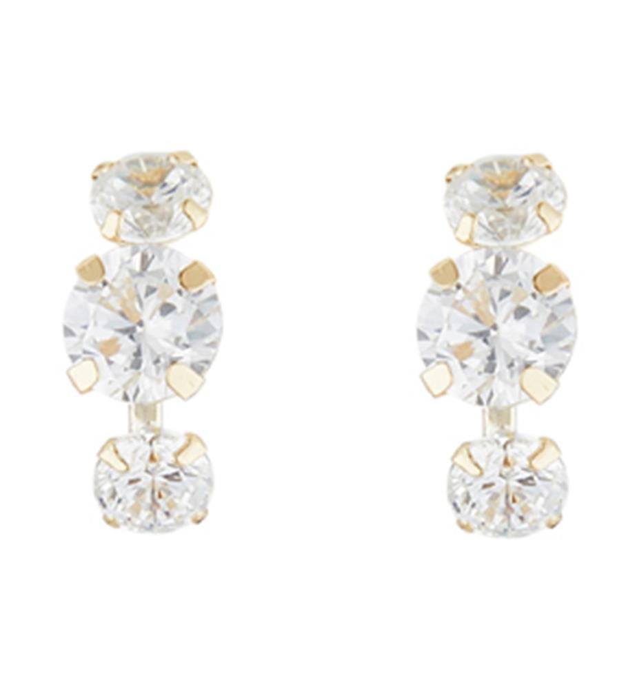 Ohrringe Puces Brillantes - Gold