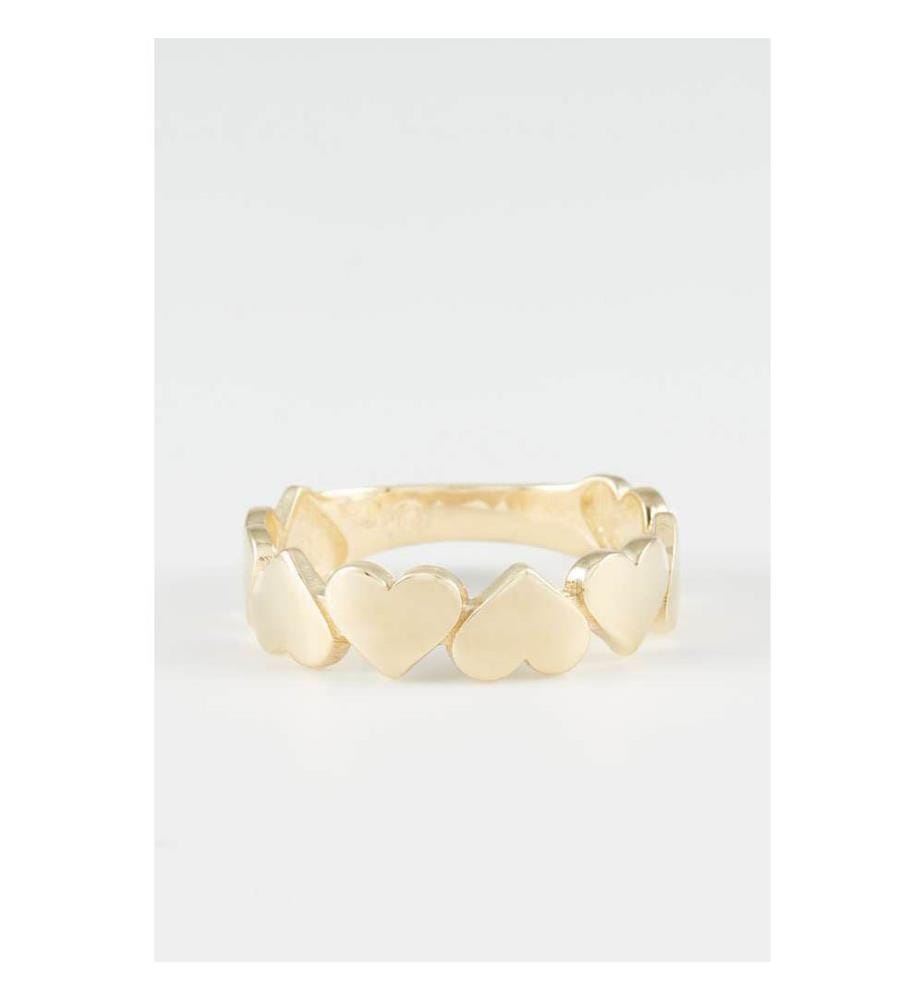Ring Kleines Herz - Gelbgold 375/1000