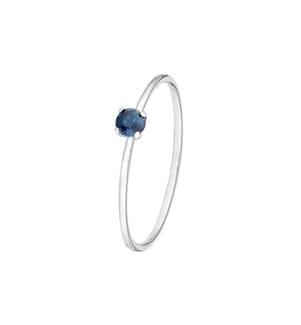 Ring Only One - Silber und Dunkelblau