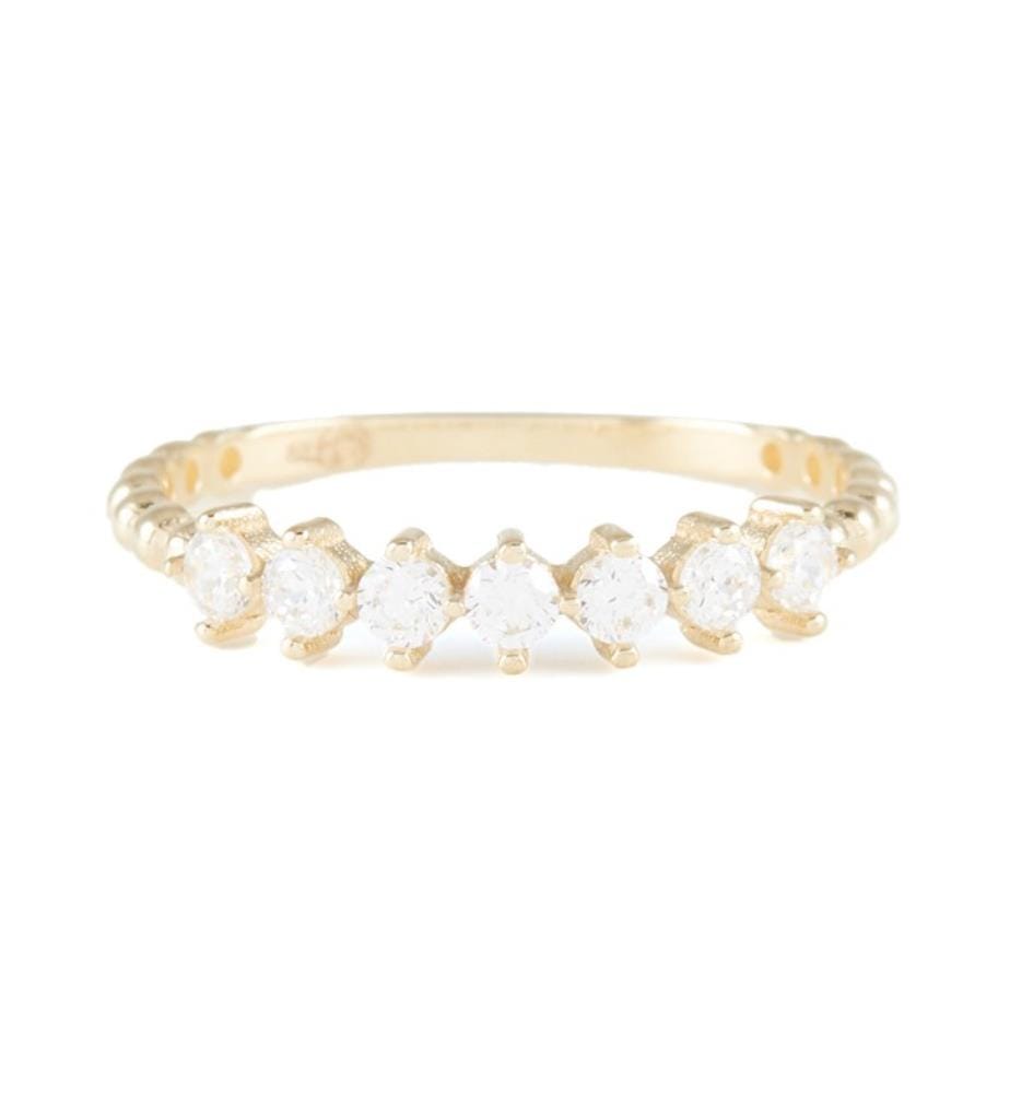 Ring Bella - Gelbgold 375/1000 und Zirkonium
