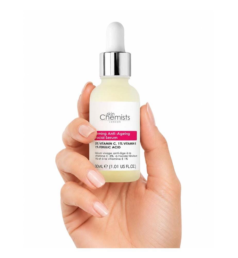 skinChemists Anti-Aging Facial Serum with 3% Vitamin C, 1% Ferulic Acid, and 1% Vitamin E