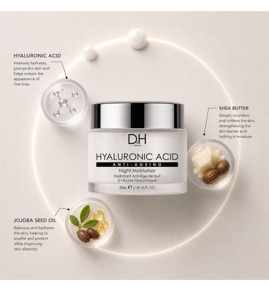 Night Moisturiser Hyaluronic Acid Anti-Ageing - 50 ml