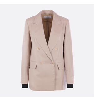 Feltro Linen and Silk Blazer – Camel