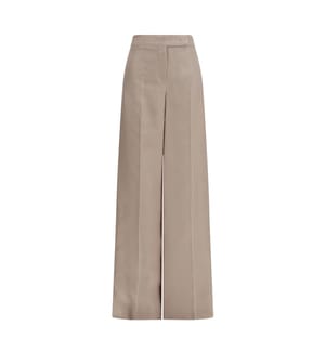 Rasoio Wide-Leg Silk Pants – Camel