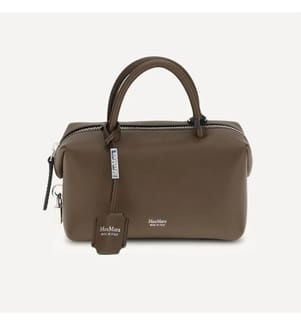 Small Leather Holdall Bag – Dark Brown