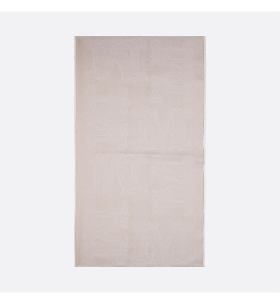 Senior Jacquard Scarf – Ivory White
