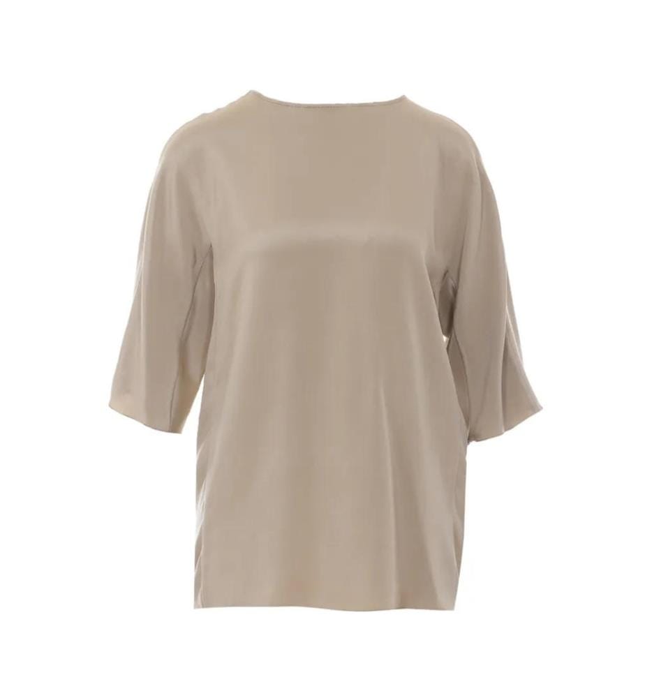 Gattini Silk Blouse – Sand