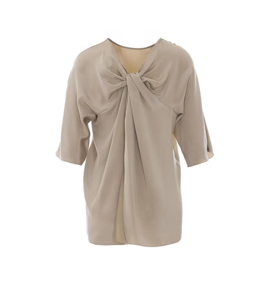 Gattini Silk Blouse – Sand
