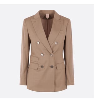 Cupola Wool Twill Blazer – Hazelnut