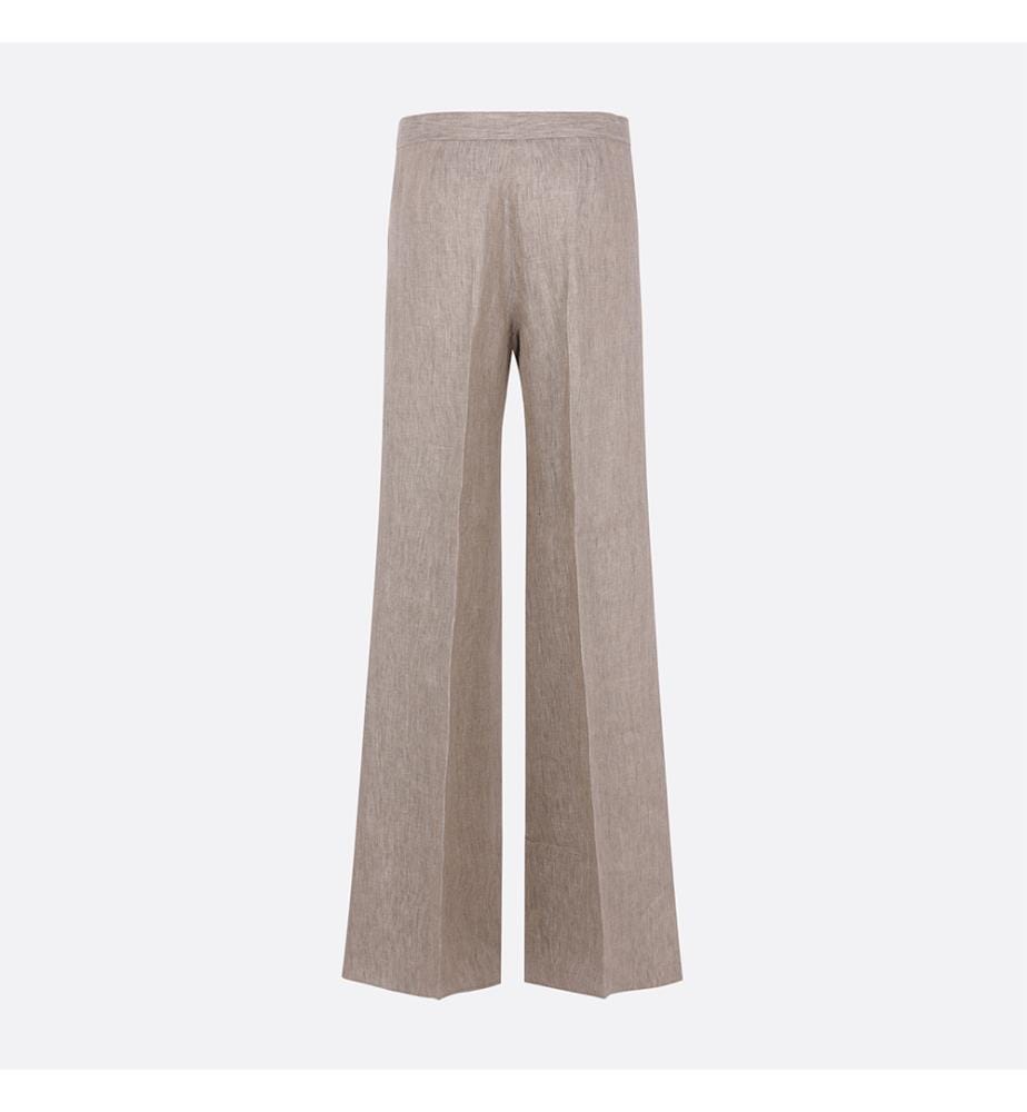 Pantaloni larghi in lino Deserto – Beige