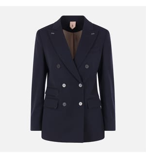 Egrege Wool Blazer – Navy Blue