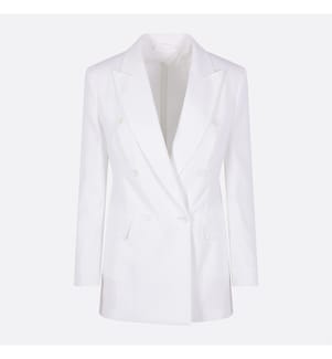 Pagella Cotton Crepe Blazer – Optical White