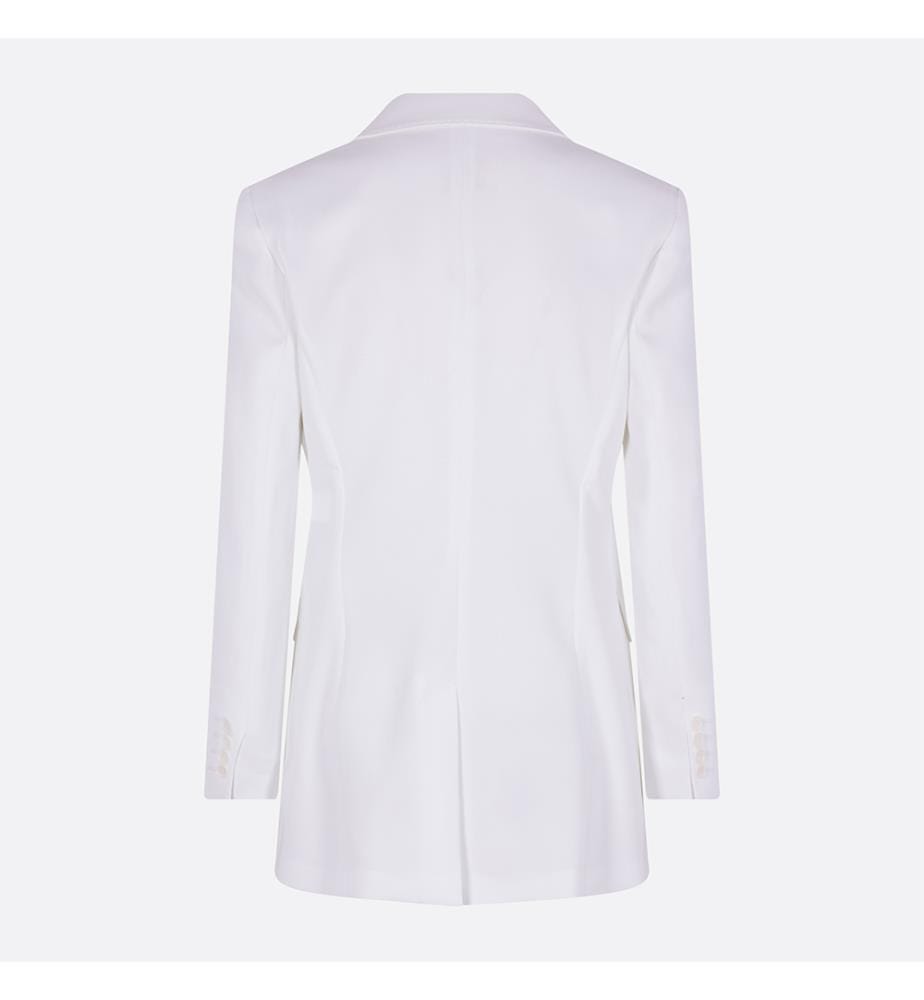 Pagella Cotton Crepe Blazer – Optical White