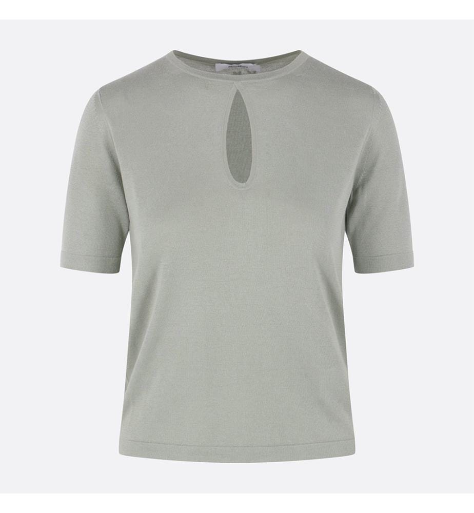 Top en maille soie et cachemire Valido – Vert pastel