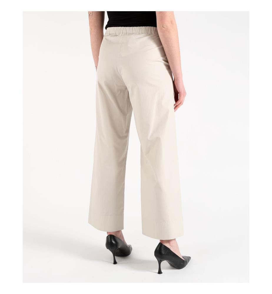 Pantaloni in popeline di cotone Argento – Grigio ghiacciaio