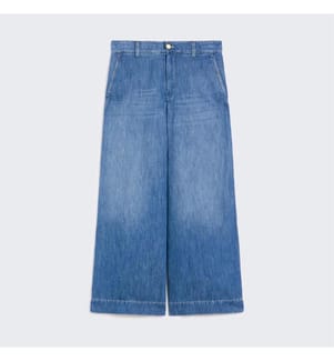 Jean en coton, lin et denim Astice – Bleu nuit