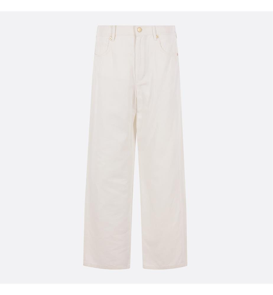 Onorata Cotton and Linen Pants – White