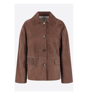Charme Lambskin Blazer – Brown