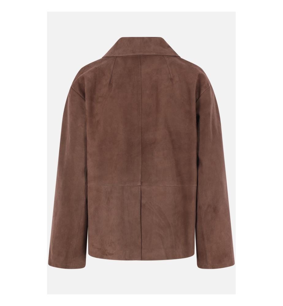 Charme Lambskin Blazer – Brown