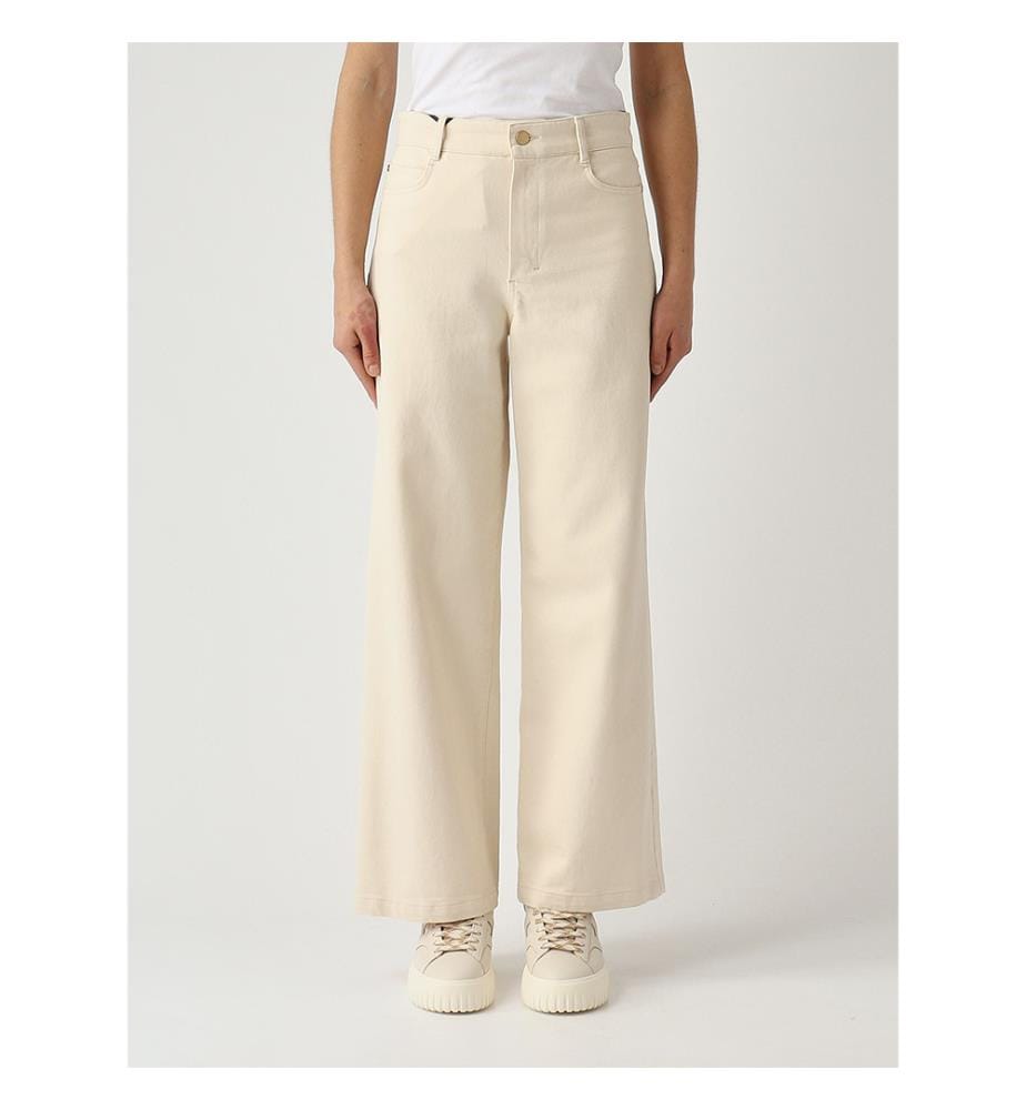 Pantalon en coton stretch Zarina – Sable