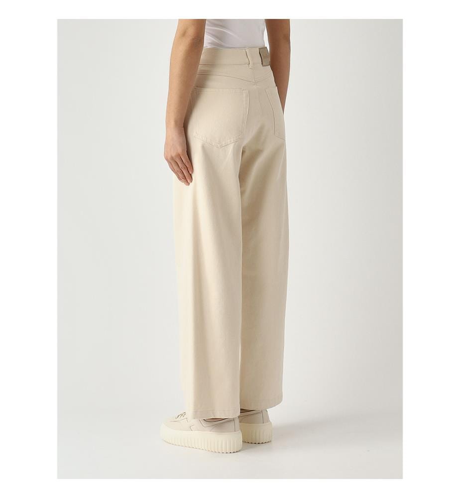 Pantalon en coton stretch Zarina – Sable