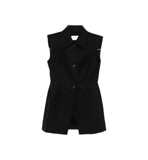 Gabarra Sleeveless Vest – Black