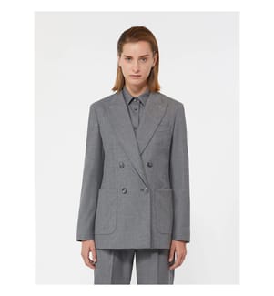 Cloruro Quilted Cashmere Blazer – Medium Gray