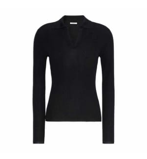 Gergo Silk and Cashmere Polo Shirt – Blue